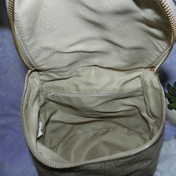 Jones New York Logo Haven Leather Backpack Toffee NEW/NWT! - Picture 12 of 15